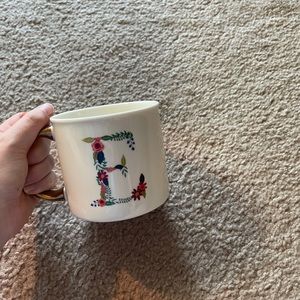 Floral Intial Mug